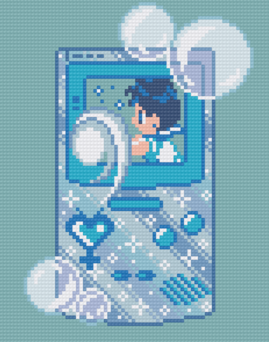 Sailor Mercury Game Boy (Hand-Charted Kit)