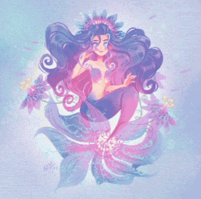 Blue Eyed Susan Mermaid