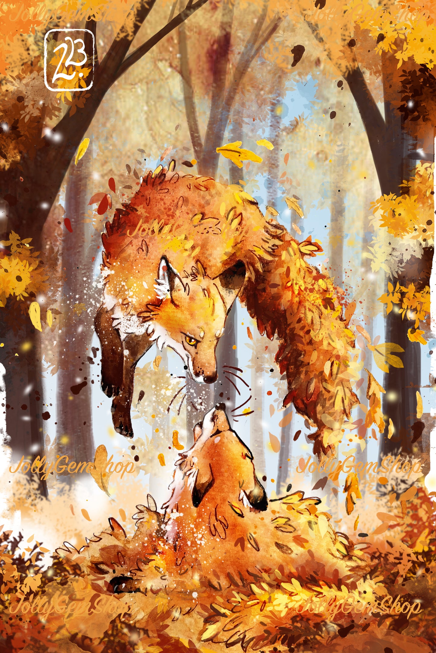 Autumn Foxes