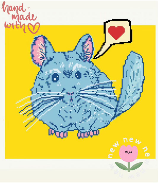 Chinchilla of Love (Hand Charted Kit)