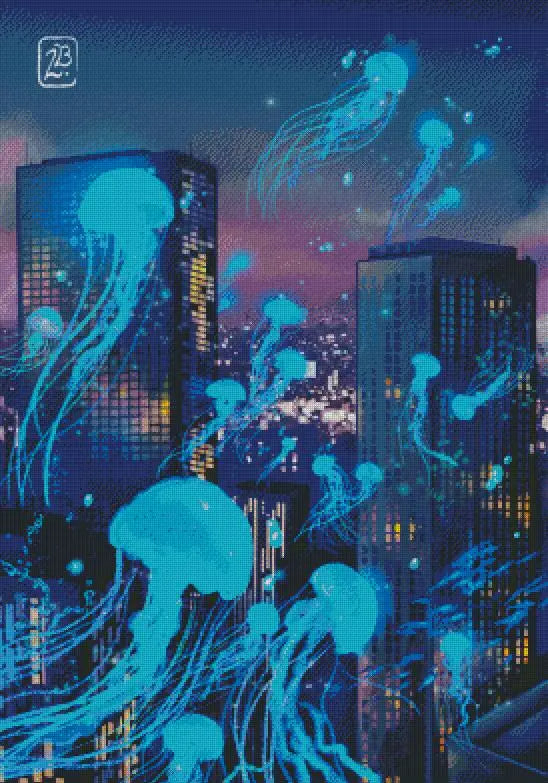 City Jellyfish Bloom