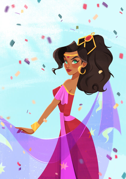 Esmeralda Dancing (50x70)