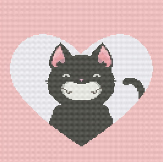 Black Kitten (Hand Charted Kit)