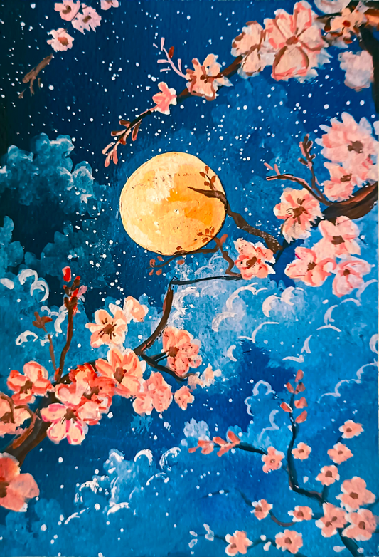 Moon Gazing Among Sakura