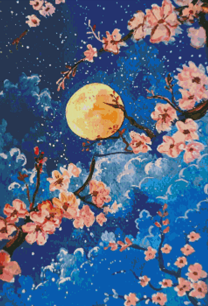 Moon Gazing Among Sakura