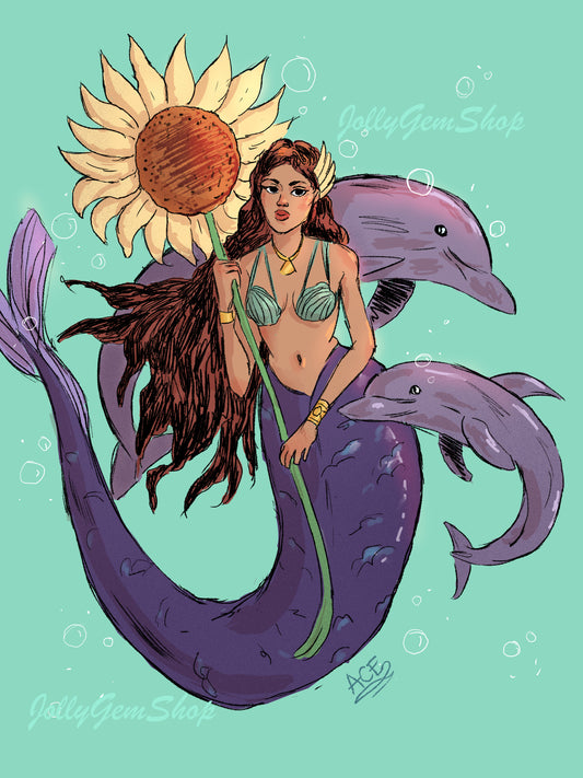 Sunflower Mermaid