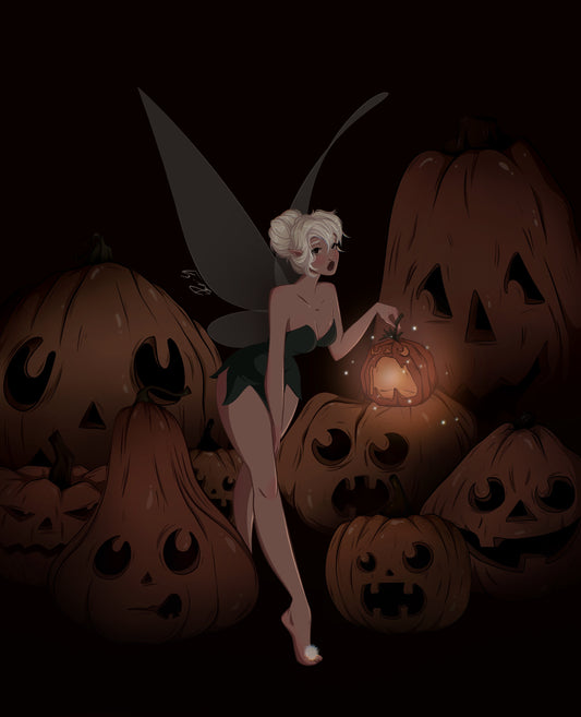 Tinker Bell and her Pumpkins