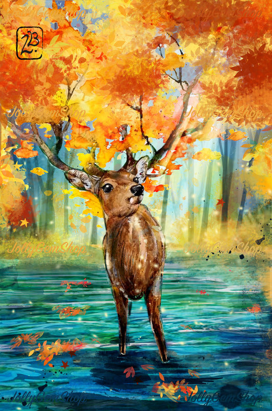 Autumn Canopy Deer (Limited Edition)
